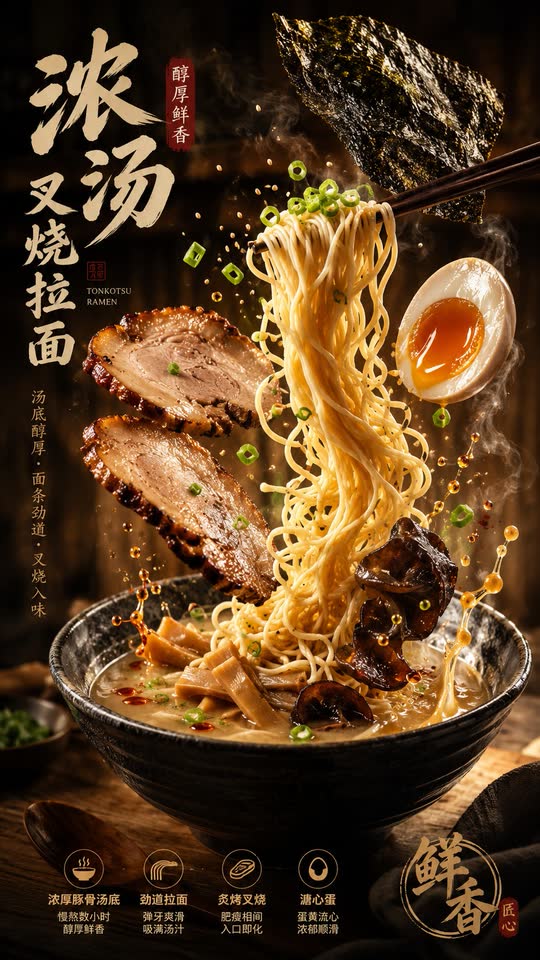 餐饮主打爆炸海报