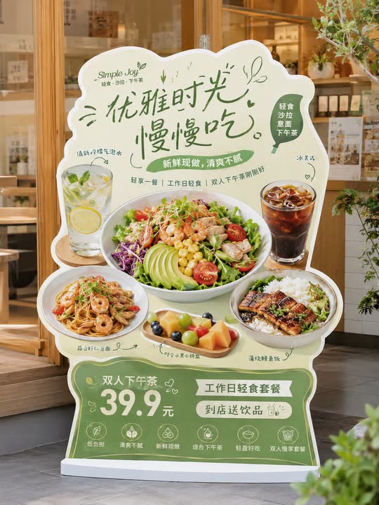 餐饮异形展架 / 立牌